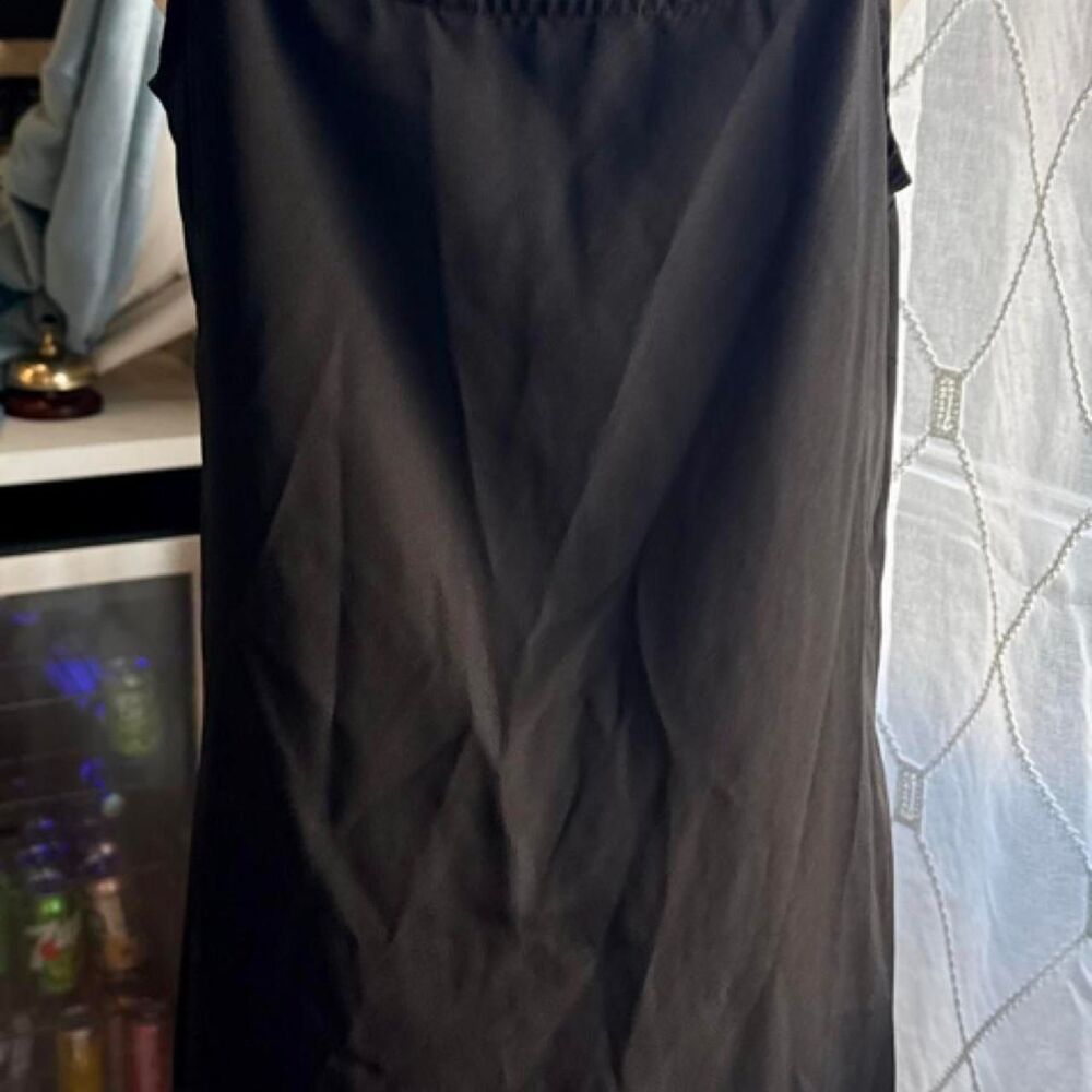 Garnet-hill Women's Black and Navy Dress